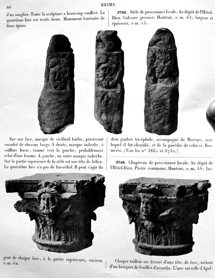 Bas-reliefs statues bustes de la Gaule 80687