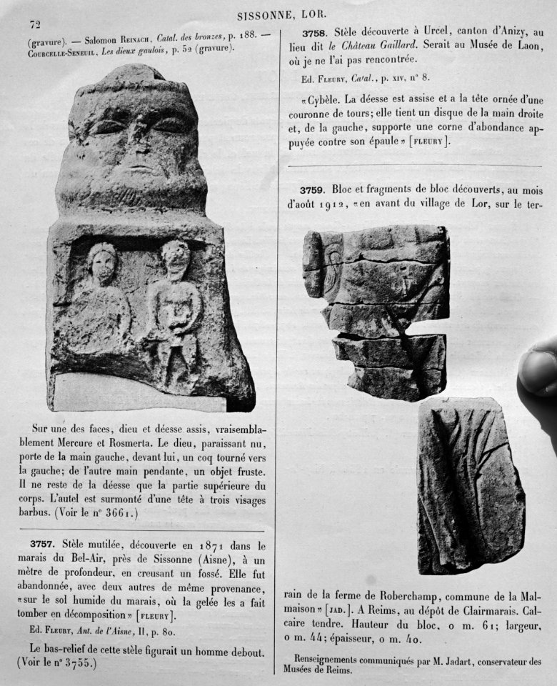 Bas-reliefs statues bustes de la Gaule 80693