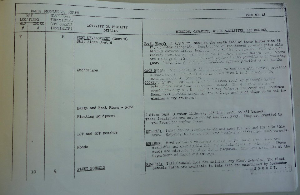Base Facilities Report, page 43