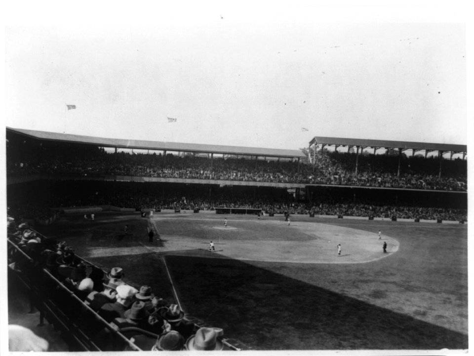 Baseball game at old Griffith Stadium, Washington, D.C. LCCN92520731