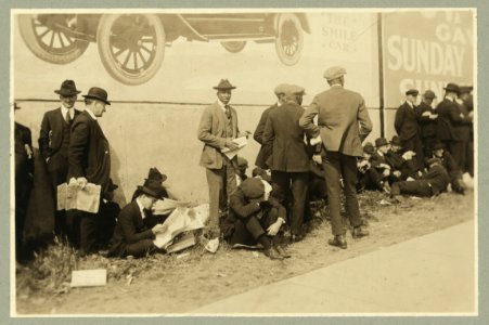 Baseball fans - crowds at Ebbets Field for World Series game LCCN93515495 photo