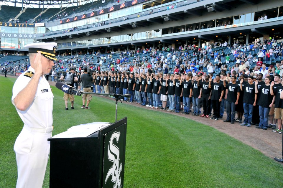 Baseball visit 130611-N-IK959-247