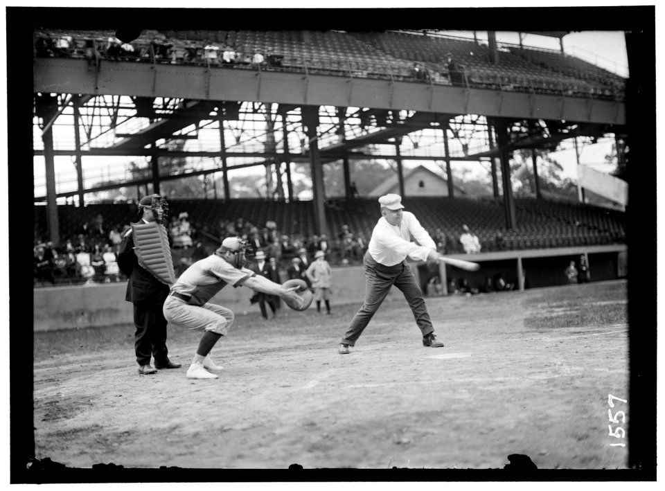 BASEBALL, CONGRESSIONAL. AT BAT- RAUCH, GEORGE WASHINGTON, REP. FROM INDIANA, 1907-1917 LCCN2016863954