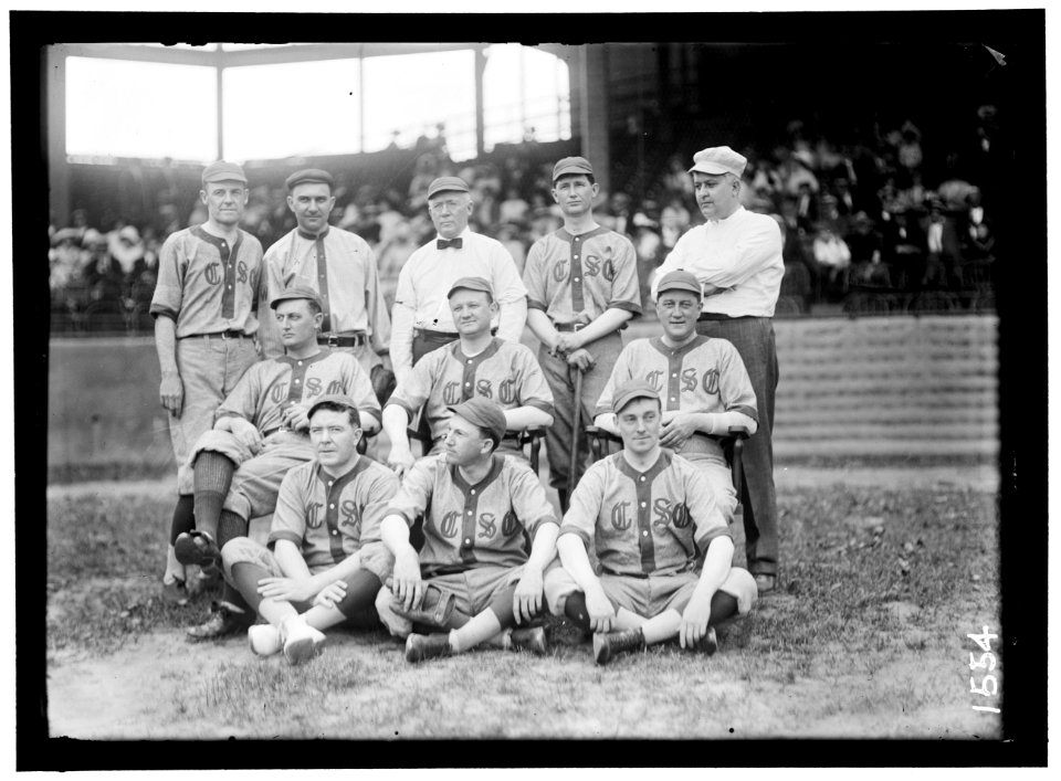 BASEBALL, CONGRESSIONAL. FRONT ROW- KINKEAD OF NEW JERSEY; PAT HARRISON; MURRAY OF MASSACHUSETTS. 2ND ROW- UNIDENTIFIED; EDWARDS OF GEORGIA; McDERMOTT OF ILLINOIS; REAR ROW- WHITE OF OHIO; LCCN2016863952
