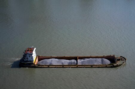 Transportation ship sailing