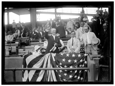 BASEBALL, PROFESSIONAL. PRESIDENT WILSON AND DR. GRAYSON LCCN2016865759