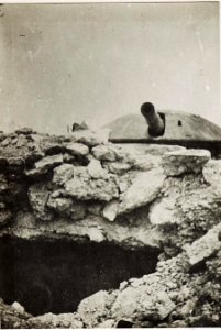 149mm Turmgeschütz in Verrena, Juni 1916. (BildID 15576495)