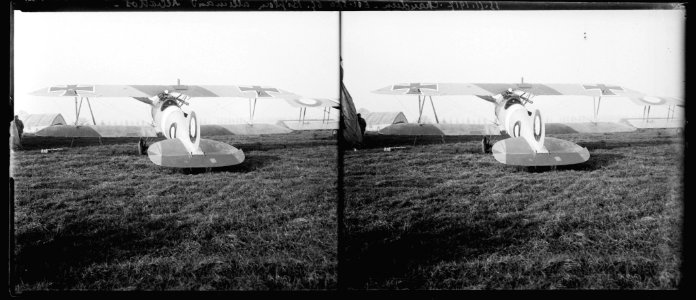 15-11-17. Chaudun. Escuade SPA 65. Biplan allemand Albatros - Fonds Berthelé - 49Fi1081