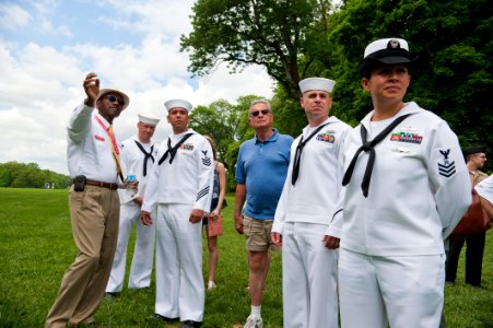 150511-N-TH437-175 - Sailors of the year and their families receive a guided tour during their visit to Washington as part of Sailor of the Year Week