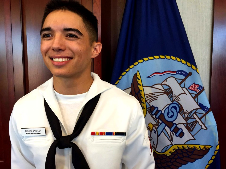 150821-N-IY42-003 - Seaman Apprentice Joseph V. Agbingpadua, USN