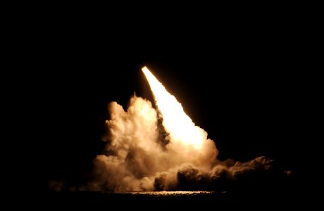 151107-N-ZZ999-001 - SLBM being launched from USS Kentucky