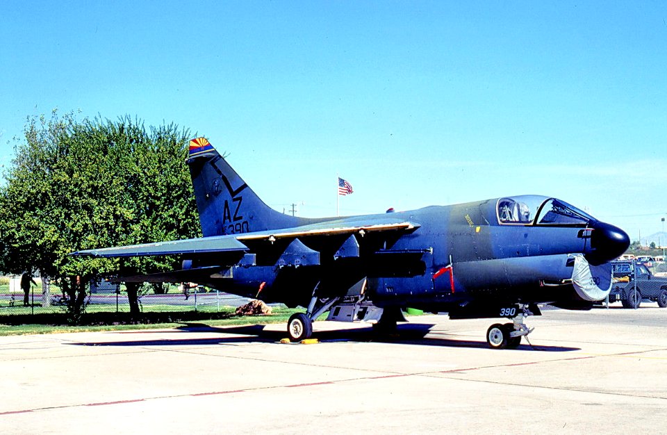 152d Tactical Fighter Squadron A-7D Corsair II 75-0390