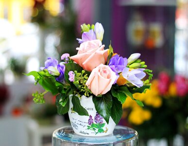 Flora pot bokeh