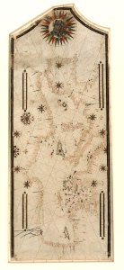 1550s Portolan chart of the Mediterranean Sea