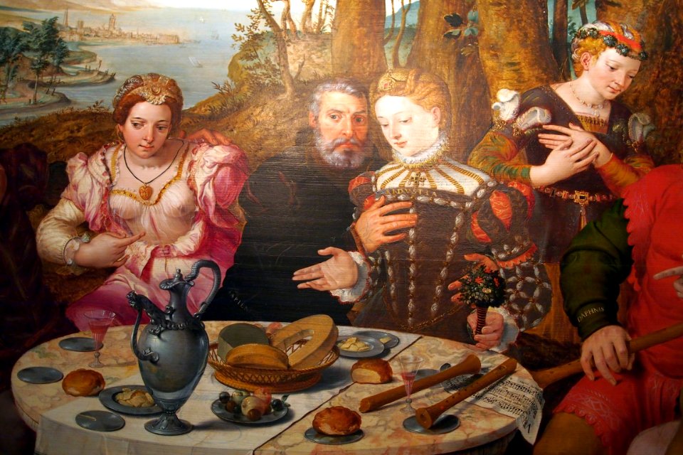 1547 Pourbus Allegorical Love Feast detail Wallace Collection