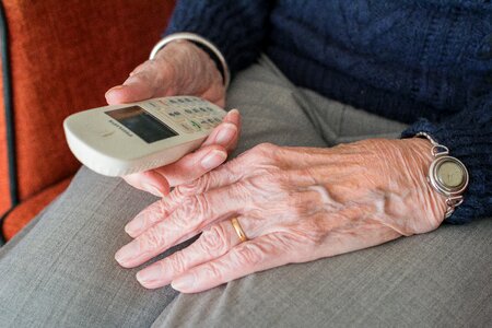 Human woman hands photo