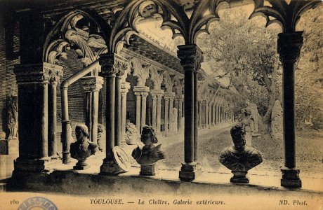 160. Toulouse. Le cloître, galerie extérieure. ND Phot. - FRAC31555 9Fi3008