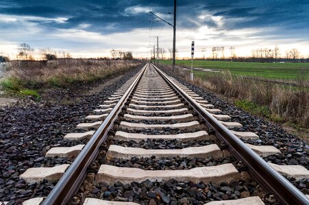 Train track bed horizon