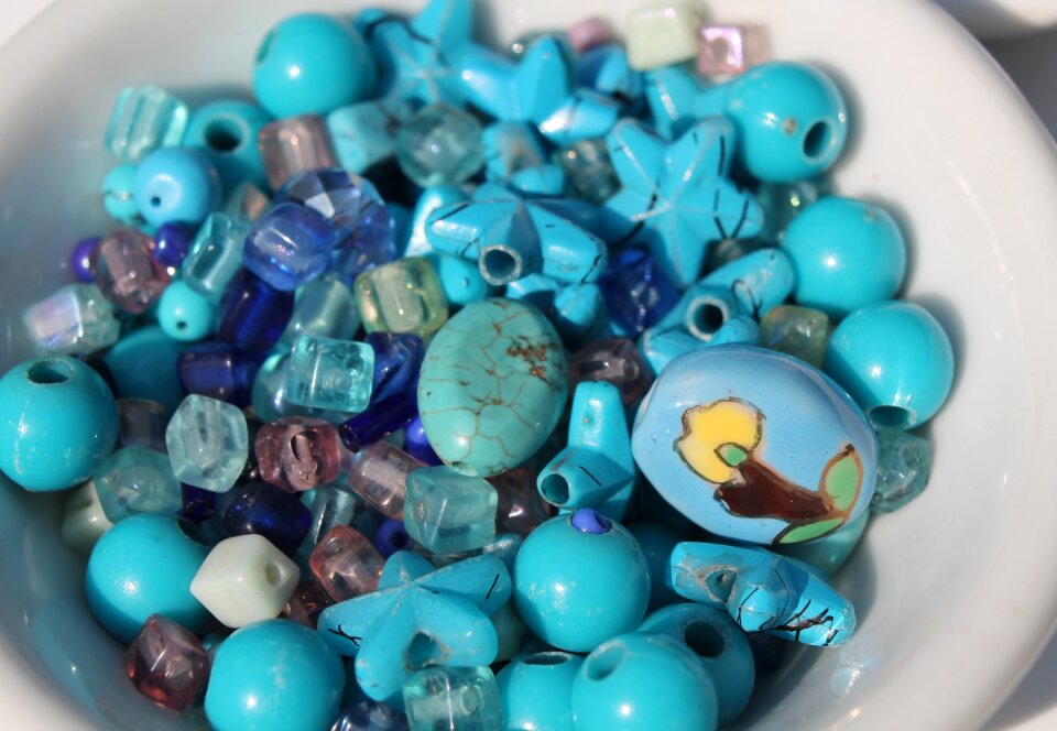 Necklace blue turquoise