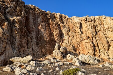 Rock cliff geology