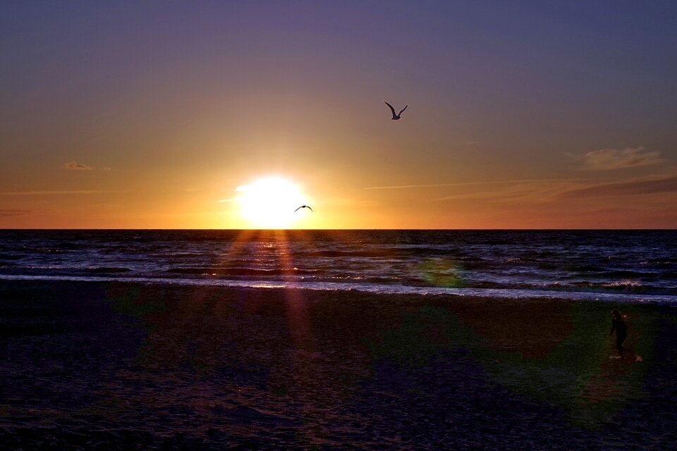 Sea water sky