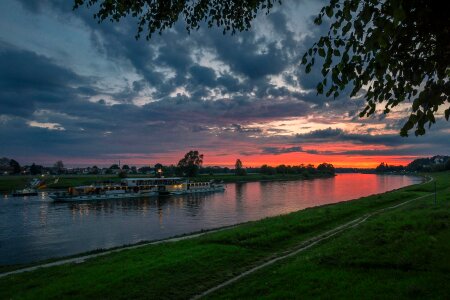 Elbe river atmospheric