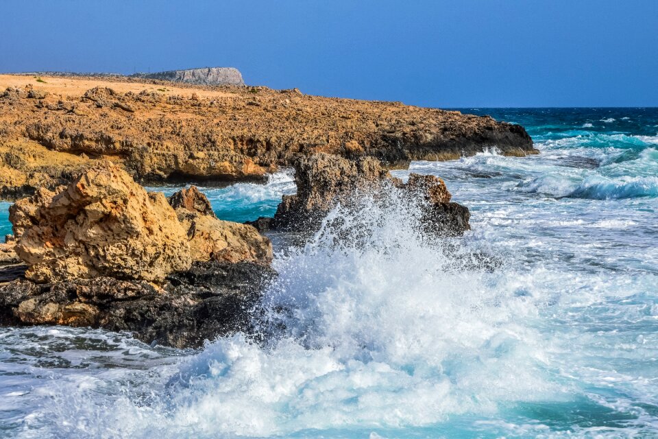 Seashore rocky coast landscape