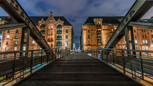 Travel city speicherstadt photo