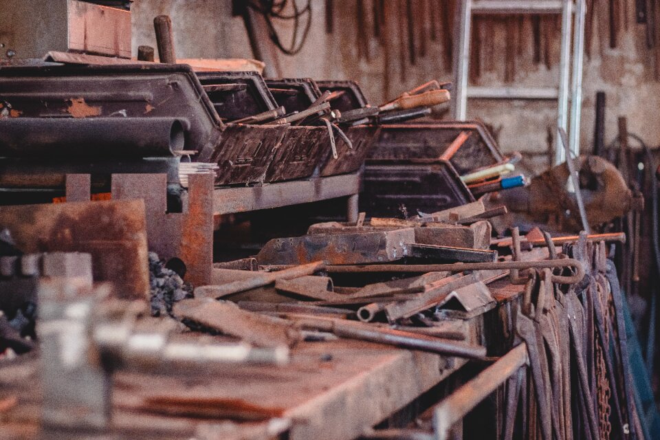 Rusty abandoned dirty