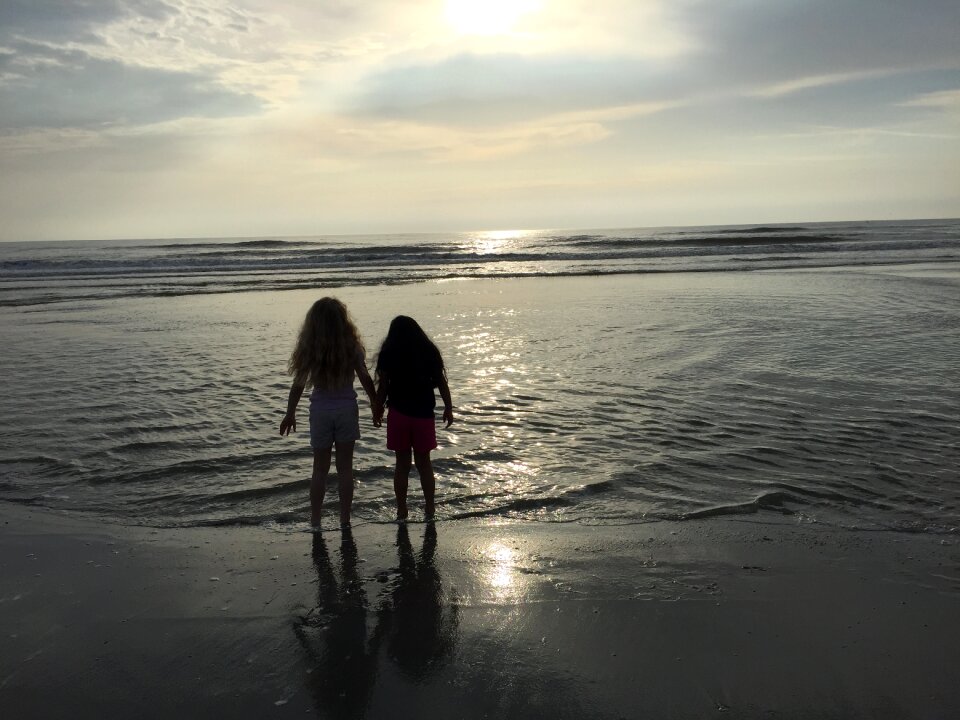 Seascape children summer