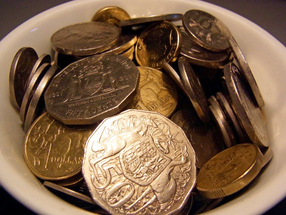 Currency silver gold