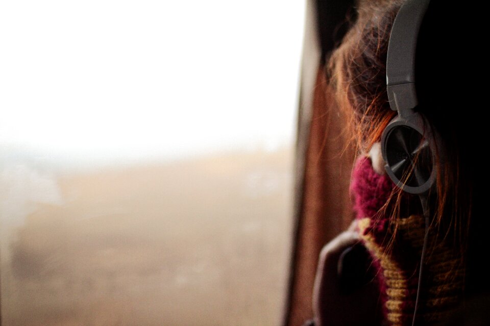 Headset headphone hair