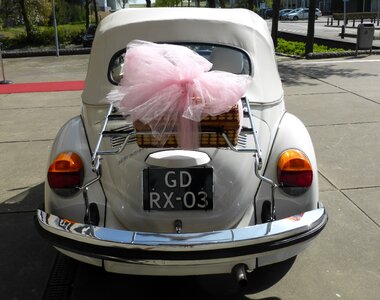 Getting married bow pink