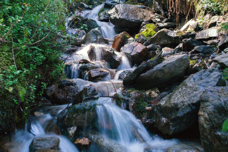 Rock stones long exposure