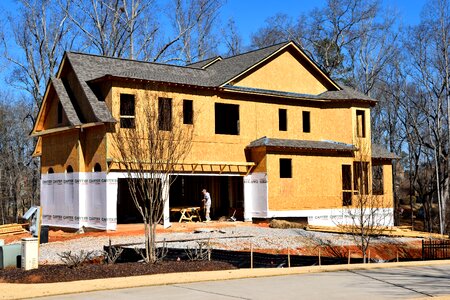 Wood roof building