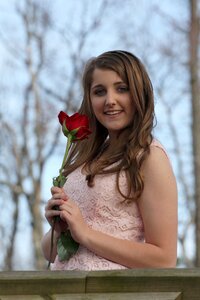 Attractive portrait smile