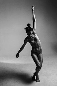 Sexy nude black and white