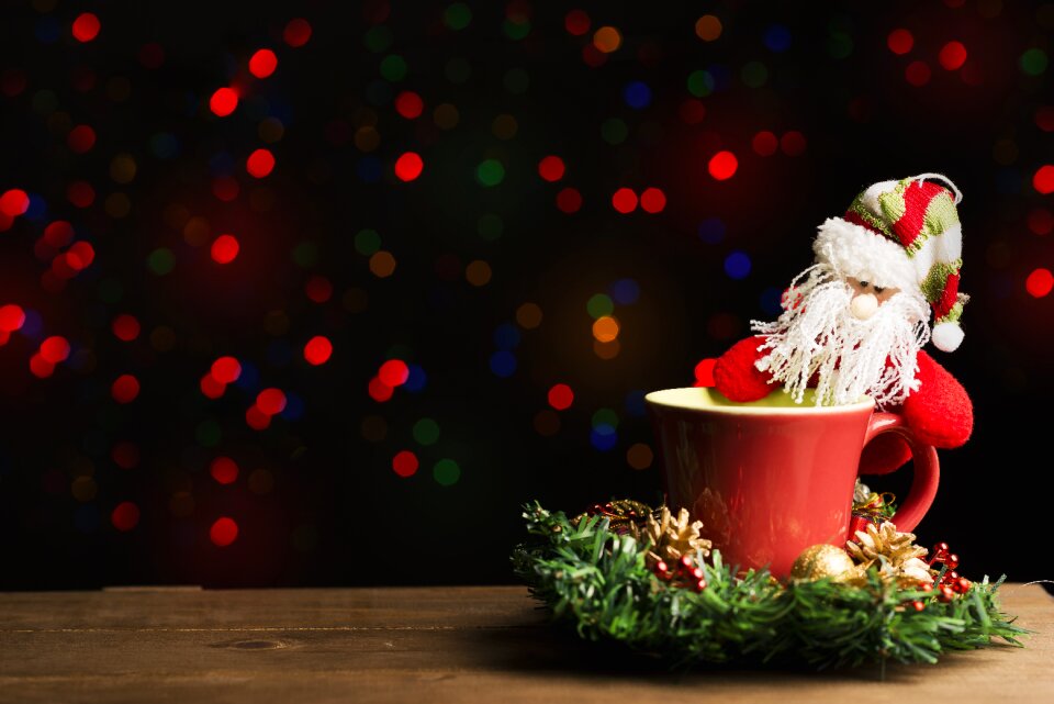 Santa claus snow december