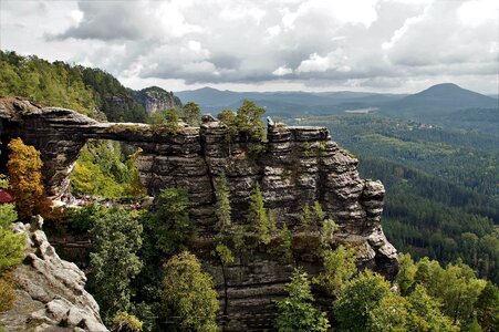 Czech republic sandstone rocks tourism photo