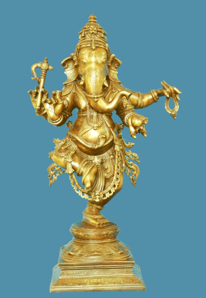 Elephant blue dance blue god