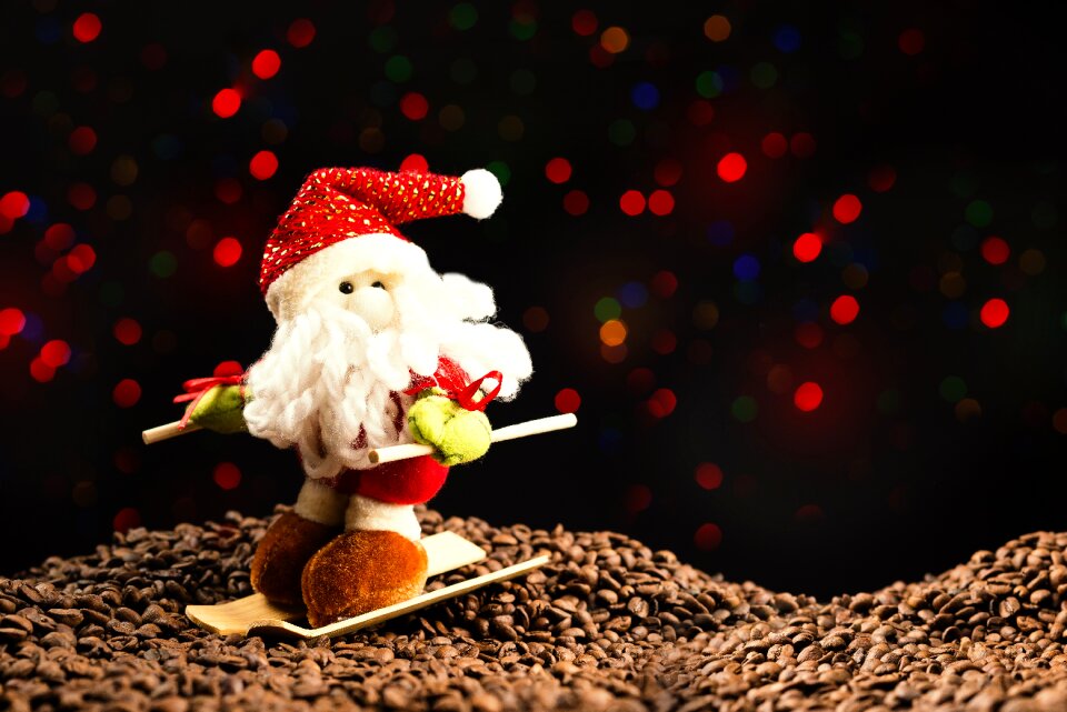 Santa claus snow december