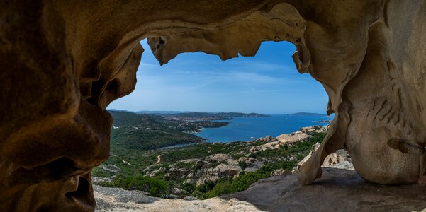 Rock sky corsica photo