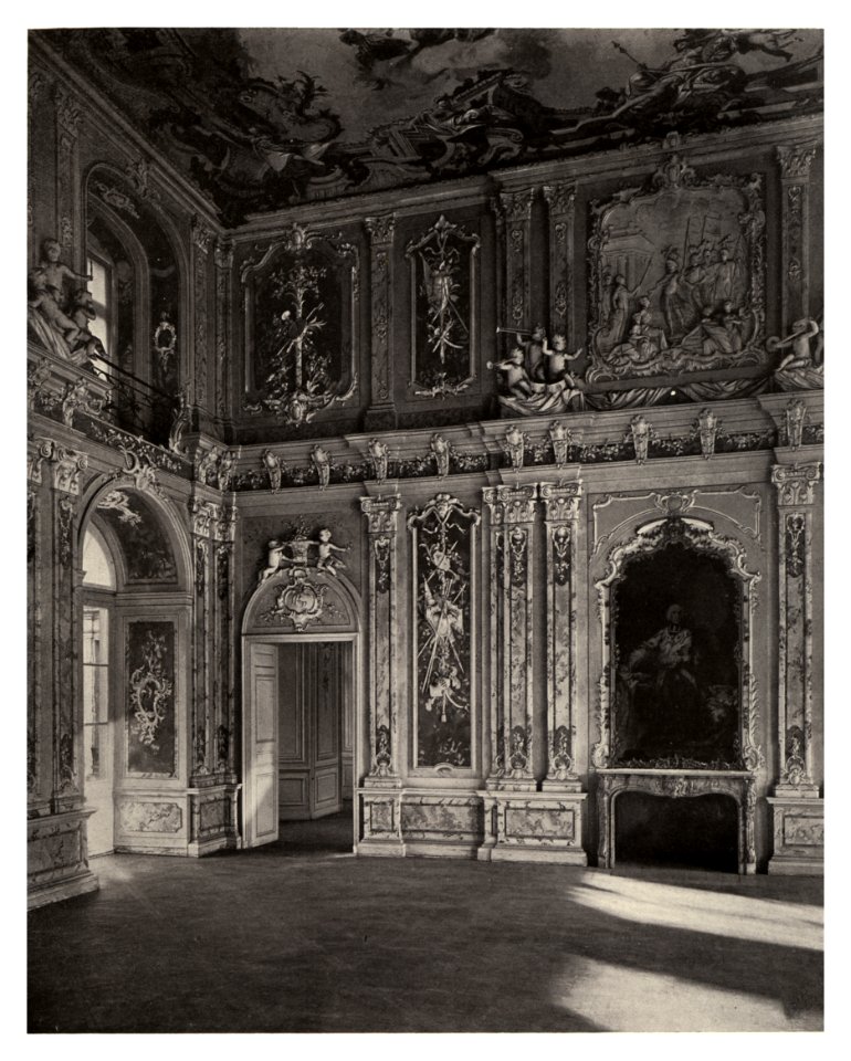 166 Schloß Brühl a. Rhein (Augustusburg). — Der Rittersaal
