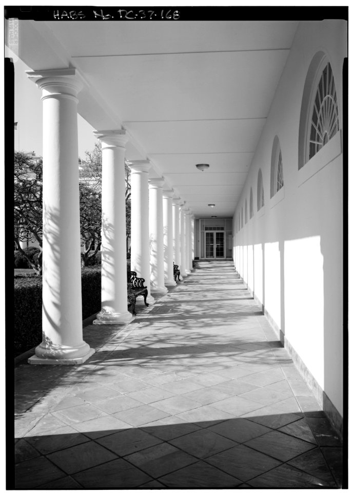 168 west colonnade view looking west