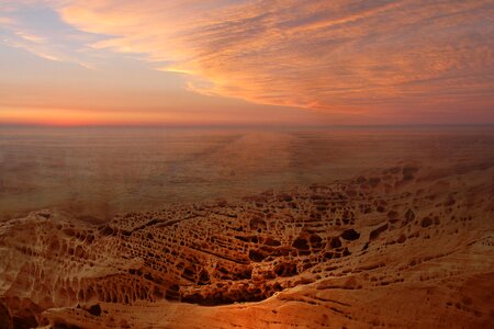 Landscape dusk sand photo