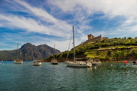 Sea coast corsica photo