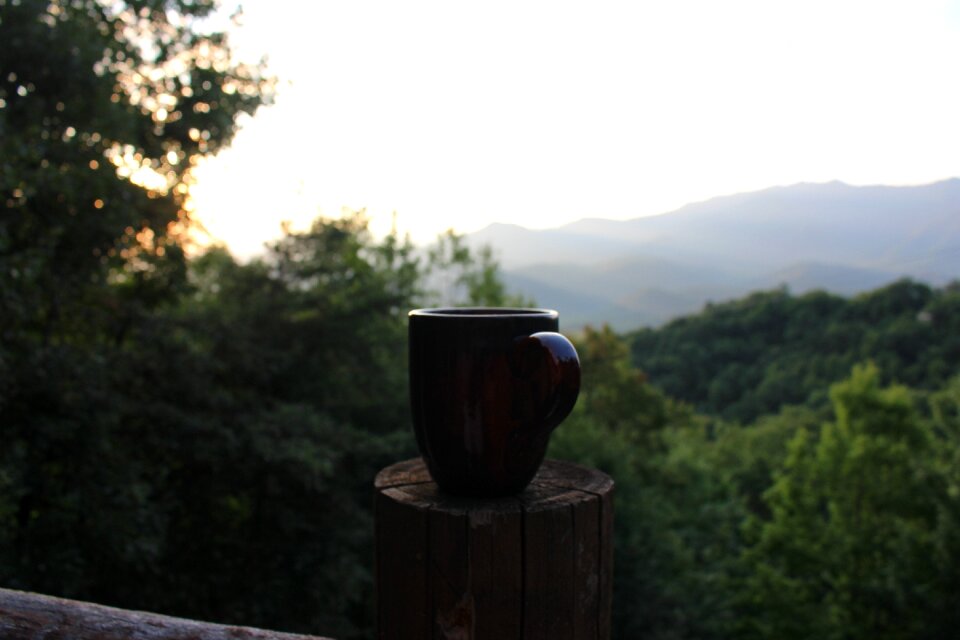 Coffee sunrise nature