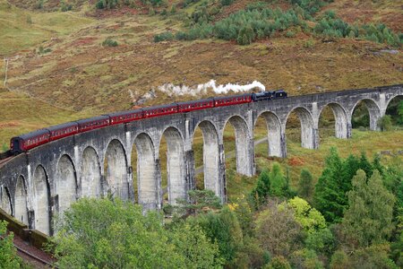 Stone bridge train