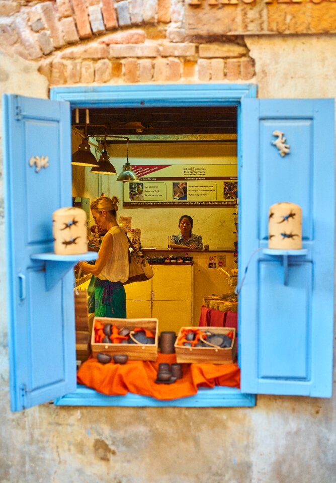 Asian cambodia shopping