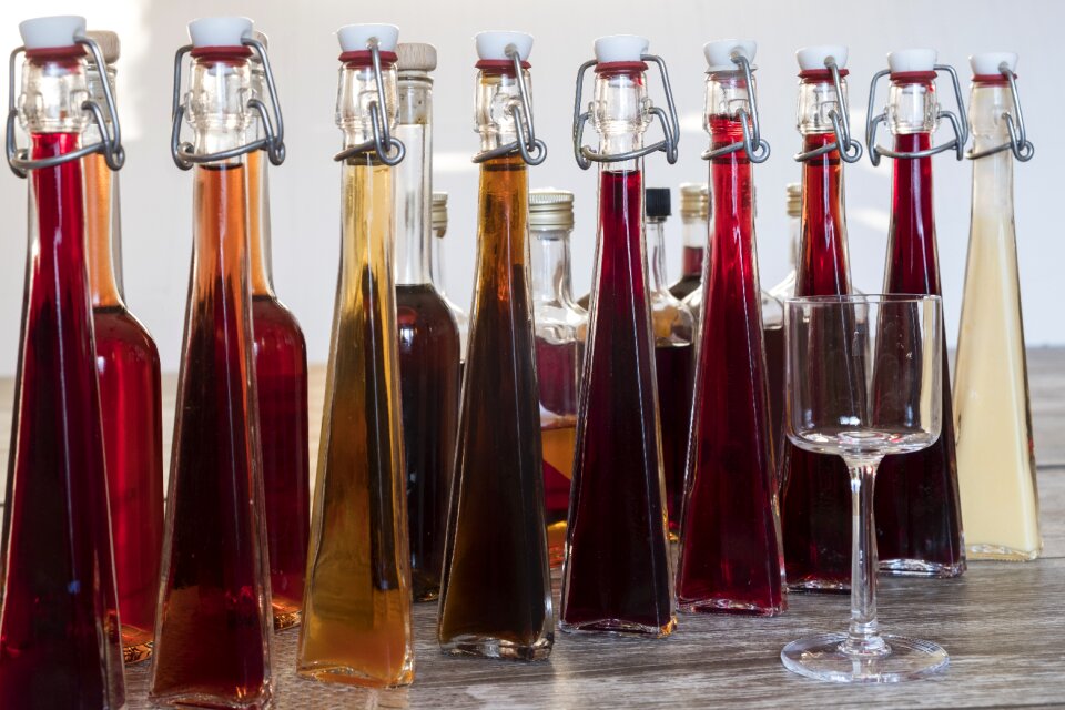 Drink bottles glass